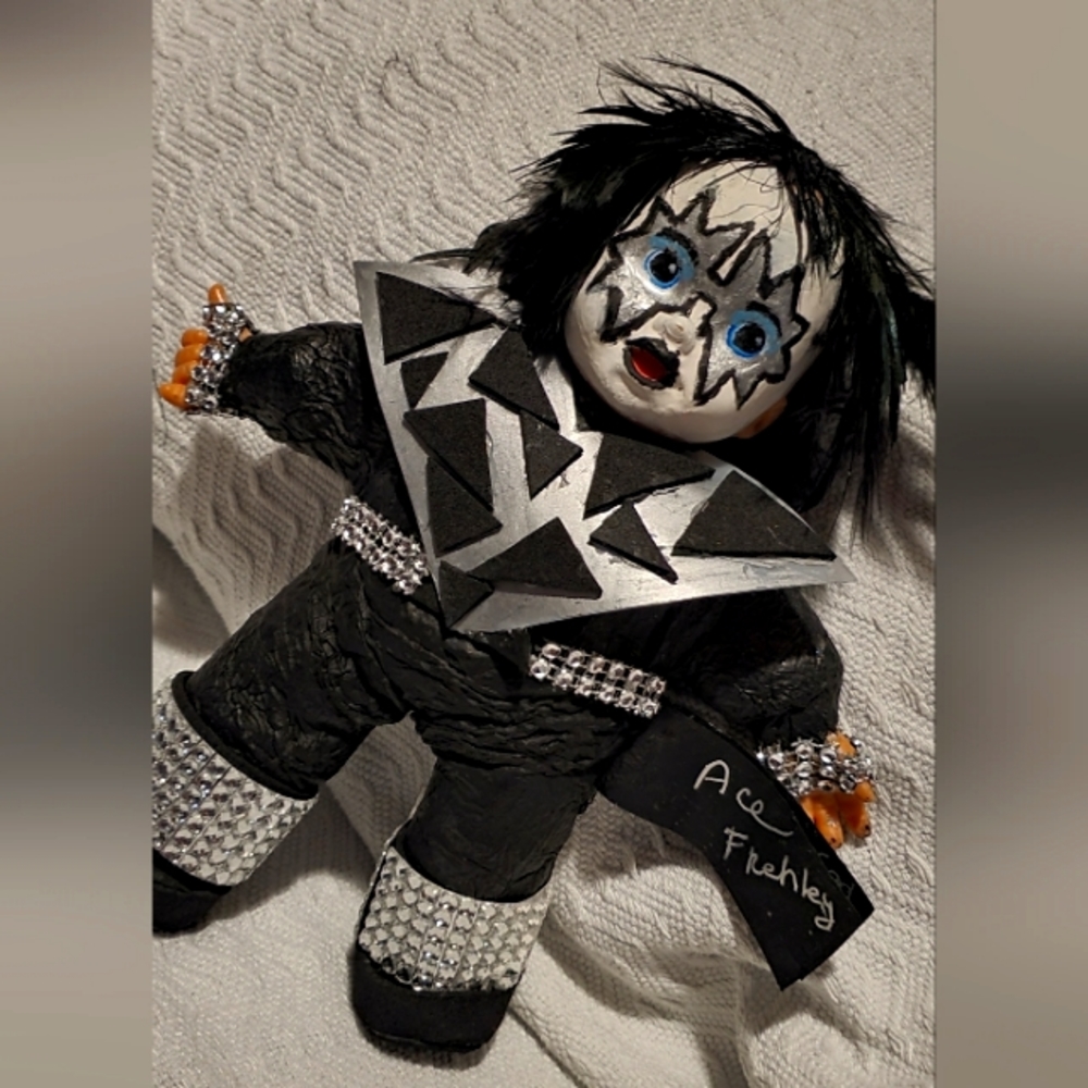 One of a Kind Handmade Ace Frehley Kiss Baby Doll